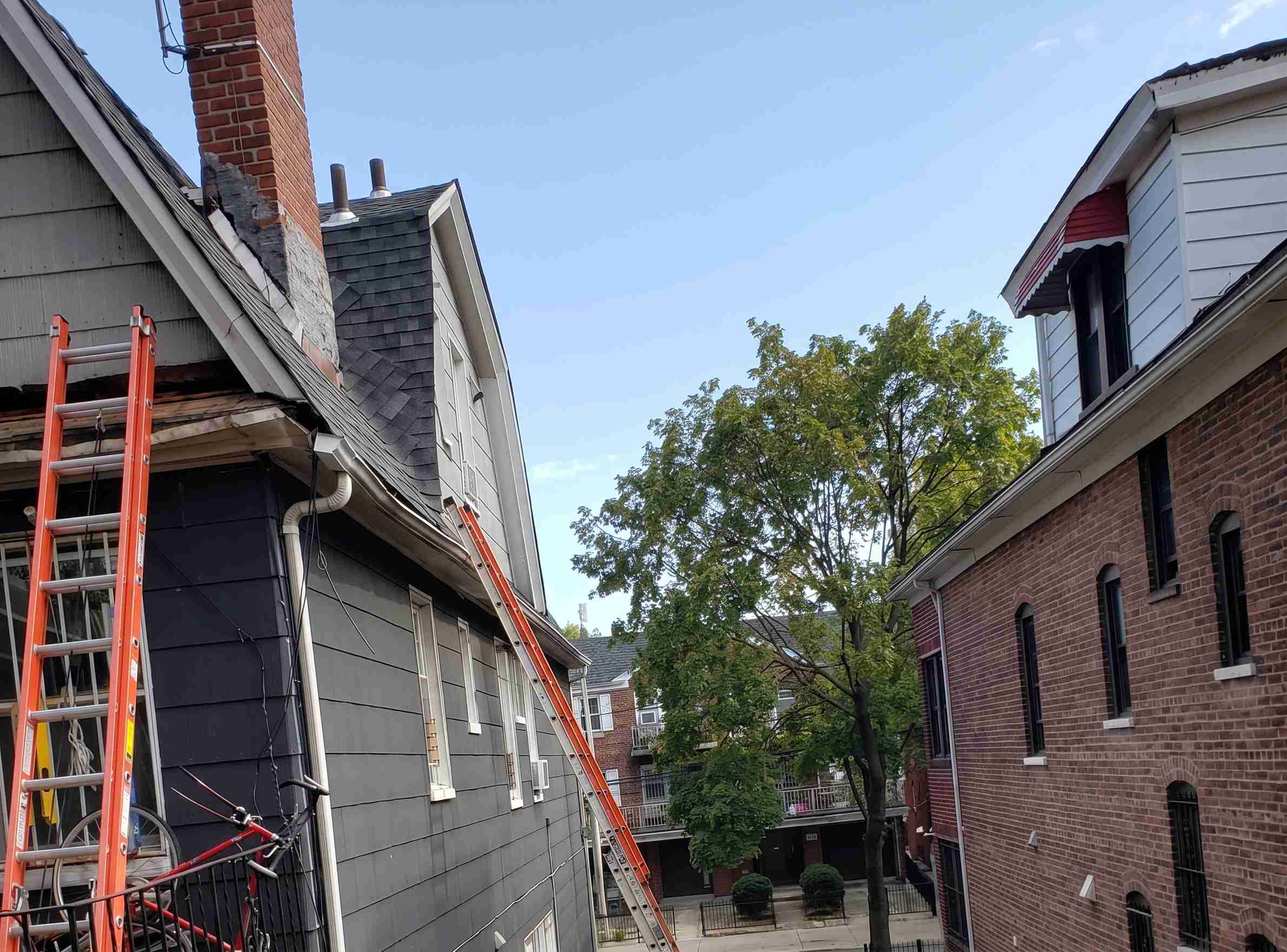 Home improvement contractor New York exterior roofing project