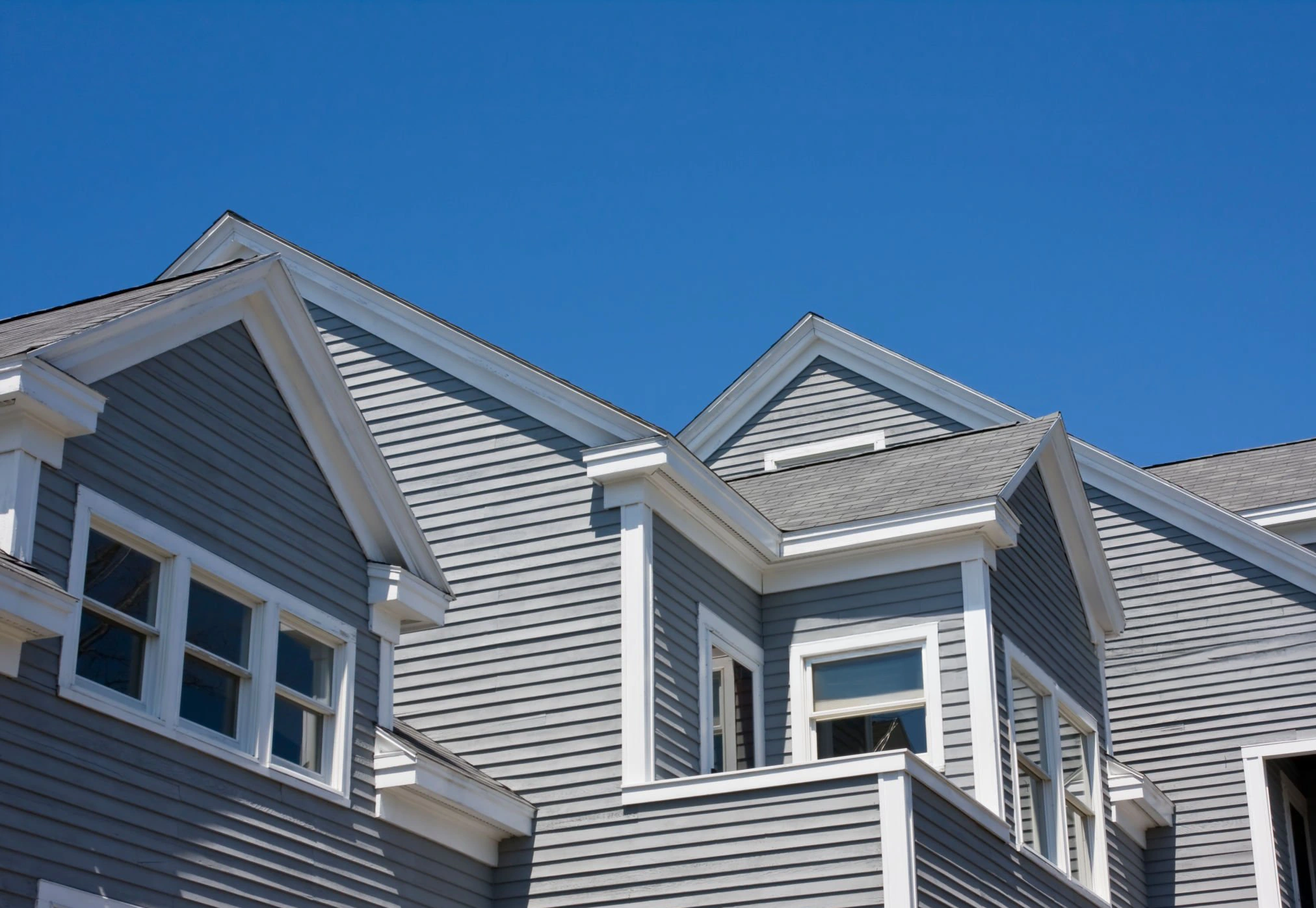 Updated siding on a residential exterior
