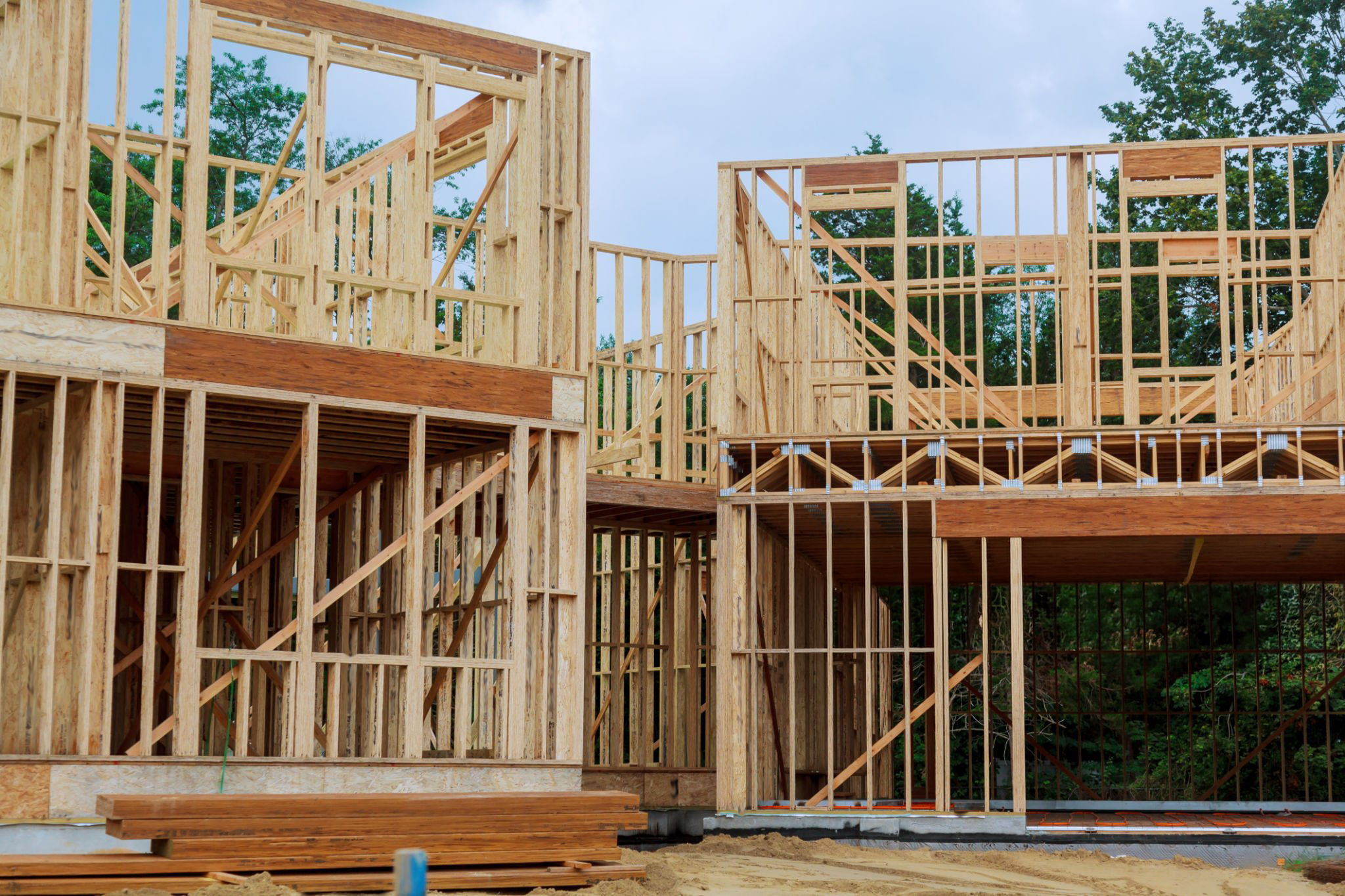 Exterior project setting related to General Contractor Patterson NY with construction work in progress