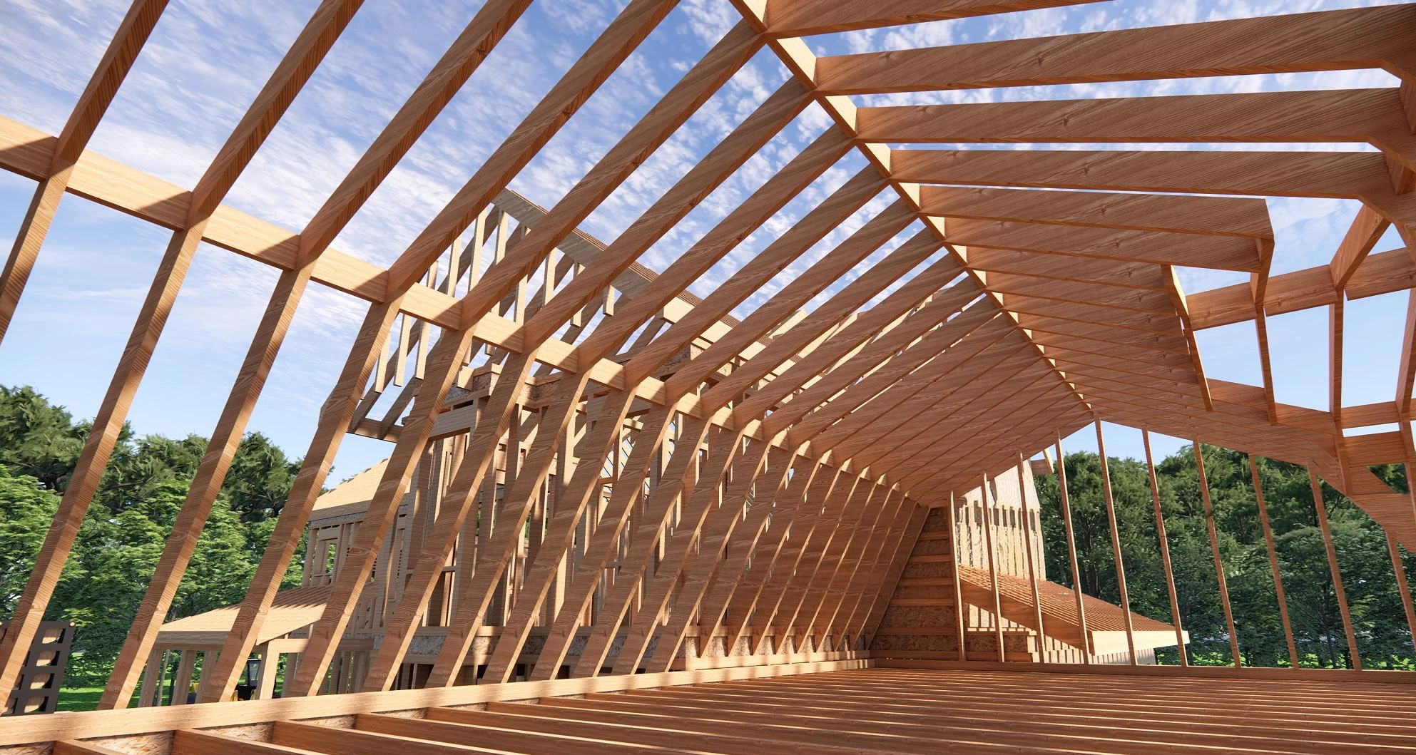 framing or structural work associated with Roofing Services Haverstraw NY on a residential or commercial property
