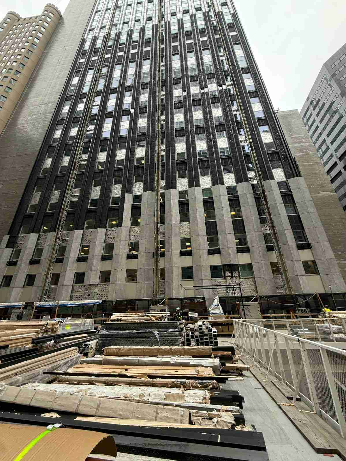 Large format porcelain panels commercial project