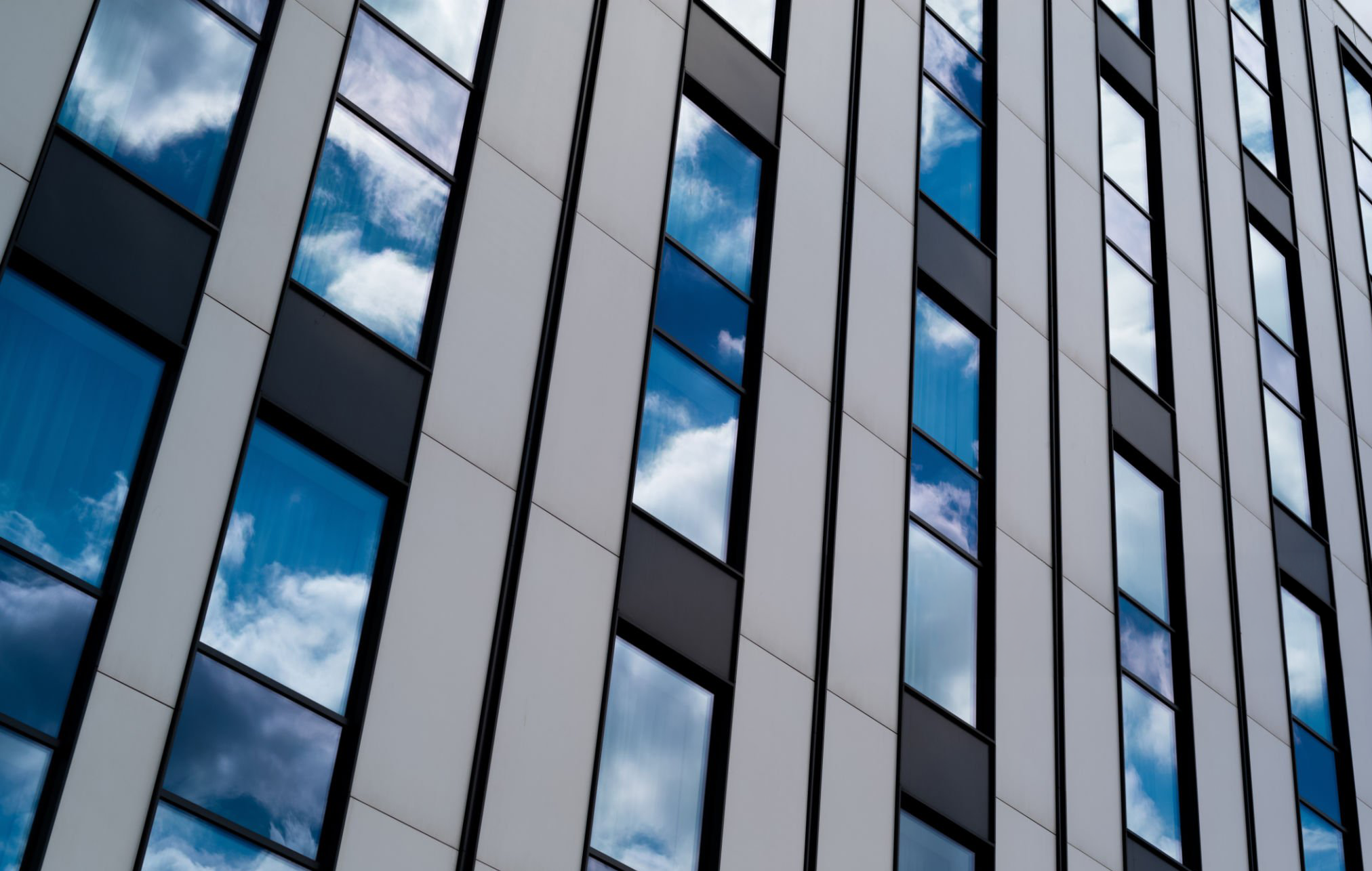 Porcelain slab architectural installation example